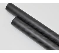 1 tubo in fibra di carbonio 3K avvolto in rotolo da 11-20 mm di diametro esterno x 1000 mm - for telai UAV, telai for auto RC e robotica(17x20x1000mm Matte Plain)