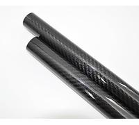 1 tubo in fibra di carbonio 3K avvolto in rotolo da 11-20 mm di diametro esterno x 1000 mm - for telai UAV, telai for auto RC e robotica(14x20x1000mm Glossy Twill)