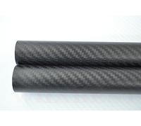 1 tubo in fibra di carbonio avvolto in rotolo 3K - diametro esterno 21-30 mm, lunghezza 1000 mm for bracci multi-elicottero e progetti fai da te(20x22x1000mm Matte Twill)