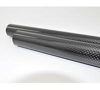 1 tubo in fibra di carbonio avvolto in rotolo 3K - diametro esterno 21-30 mm, lunghezza 1000 mm for bracci multi-elicottero e progetti fai da te(23x25x1000mm Glossy Twill)