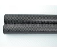 1 tubo in fibra di carbonio avvolto in rotolo 3K - diametro esterno 21-30 mm, lunghezza 1000 mm for bracci multi-elicottero e progetti fai da te(18x20x1000mm Matte Plain)