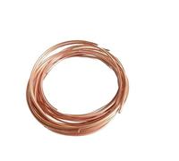 1 tubo in rame rosso T2, bobina da 10 m, diametro esterno 2/3/4/5 mm, for raffreddamento AC e irrigazione fai da te(Od 5 X T 0.5)