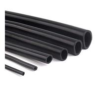 1 tubo in silicone nero - Tubo flessibile for gas e acqua di qualità alimentare for il trasferimento della pompa, for irrigazione a goccia, produzione di birra e altro ancora(Length 5m 4 * 6mm)