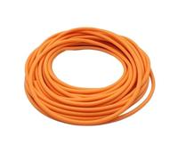 1 tubo morbido resistente giallo/rosso/arancione, tubi cavi in lattice di gomma con testa circolare for mobili(Orange,10M*2MM*4MM)