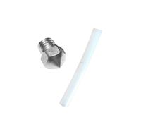1 ugello MK10 in acciaio inossidabile da 0,2~0,8 mm, 0,4 mm, 1,75 mm con tubo in PTFE for Duplicator 4S, 4X / for parti di stampante 3D Flashforge distintivo(0.2mm)