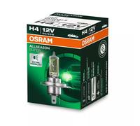 1 UNA Lampada Lampadina Alogene Ricambio OSRAM ALL SEASON H4 60/55W