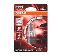 1 UNA Lampada Lampadina Alogene Ricambio OSRAM NIGHT BREAKER H11 12V 55W