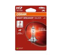 1 UNA Lampada Lampadina Alogene Ricambio OSRAM NIGHT BREAKER SILVER H7 12V 55W