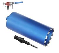 1 ¼ UNC - Punta diamantata con Turbo da 10 mm, lunghezza 460 mm, diametro 200 mm, 15 segmenti, SDS-plus, punta diamantata per trapani a nucleo, trapano a corona per trapano a secco e a umido per