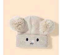1 Unisex Cappello Di Lana Con Pon Pon E Disegno Di Un Orso, Stile Y2k Per Bambini E Neonati Adatto A Externe, Caldo Berretto Invernale Adatto Per Il Pendolarismo Quotidiano 1-2Y,0-3M,3-12MGraficoAcril