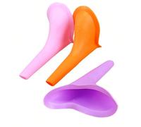 1 urinale femminile portatile con imbuto verticale impermeabile, adatto per gravidanza, lesioni e attività all colore casuale,rosa,Viola,colore arancione,Viola + manuale di istruzioni,Polvere + manual