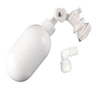 1 valvola a galleggiante in plastica regolabile con riempimento automatico, valvola a sfera galleggiante, interruttore di controllo dell'acqua, ingresso da 1/4" for torre dell'acqua(1/4")