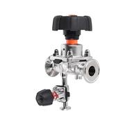 1 valvola a membrana Tri Clamp da 1,5" con valvola di campionamento singola/doppia, valvole di tipo Chuck a connessione manuale in acciaio inossidabile 316L(One Sampling valve,DN10 TC25.2mm)