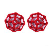 1 valvola a saracinesca con maniglia per rubinetto, volantino rotondo rosso, sostituzione valvola, valvola per rubinetto da 6 mm, 7 mm, 8 mm (7 mm)
