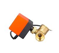 1 valvola a sfera filettata elettrica in ottone a 2 vie, 3 fili, elettrovalvola for acqua AC 220 V DC 12 V 24 V con attuatore DN25(DN25 24v-3Way)