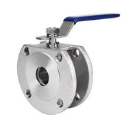 1 Valvola A Sfera Sottile Manuale In Stile Italiano, Valvola Resistente Alla Corrosione In Acciaio Inossidabile 304/316L For Uso Industriale E Residenziale(SS316L,DN32)