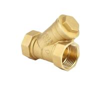 1 valvola di ritegno a Y in ottone da 1/2 pollice con filettatura femmina a 3 vie for filtrare le impurità dell'acqua