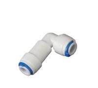 1 valvola di ritegno di non ritorno unidirezionale for acqua RO, gomito dritto, raccordo rapido da 1/4'' a 3/8'', parti del filtro dell'acqua(C)