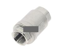 1 valvola di ritegno in acciaio inox SS 304 da 1/20,3 cm 1/10,2 cm 3/20,3 cm 1/5,1 cm 3/10,2 cm 2,5 cm filettatura femmina bocca verticale RNUMLIGHT (DN20)