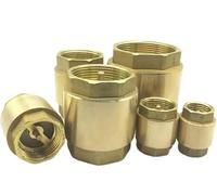 1 valvola di ritegno unidirezionale in linea con molla esagonale in ottone da 1/2" a 2" - valvola di non ritorno for impianti idraulici(2")