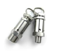 1 valvola di scarico regolabile in acciaio inossidabile 304, valvola di sicurezza for pentola a pressione a vapore Spcompressor a 24 punti(0.25in,BSPT_0.4MPA)
