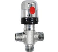 1 valvola miscelatrice termostatica interamente in rame for scaldabagno solare - Deviatore doccia a temperatura regolabile for miscelatore da bagno