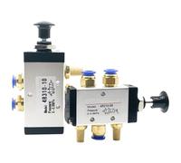 1 valvola pneumatica a pressione manuale 4R210-08/06 a due posizioni a cinque vie 4R110-06 elettrovalvola a solenoide di controllo manuale dell'aria 4R310-10 4R410-15 (4R210-08, con raccordi da 12 mm)