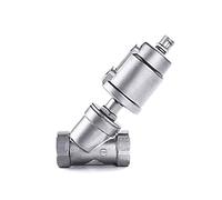 1 valvola pneumatica a sede angolare da 1/2" 3/4" 1" filettatura femmina tipo Y - SS304 con sede in PTFE for applicazioni su acqua e olio(Plastic head Dn20 Welding Type)