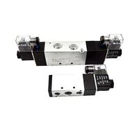 1 valvola pneumatica serie 4V, 5/2, 5/3, 4V210-08, 4V220-08, 4V330C-10, AC220V, DC24V, DC12V, regolatore elettrovalvola(4V330P-10,24V)