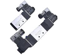 1 valvola pneumatica serie 4V 5/2 5/3 aria elettromagnetica AC220V DC24V DC12V controller 4V210-08 4V220-08 4V330C-10 (4V410-15, DC12V)