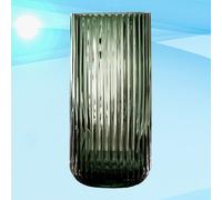 1 vaso in a forma di pilastro, a strisce verticali, per fiori, semplice