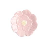 1 vassoio portagioie in ceramica viola con fiori, porta anelli, portaoggetti in porcellana, piatto decorativo for e collane Per Creazione Di Gioielli(Pink flowers tray)