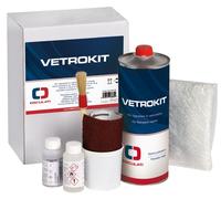 Kit riparazione fibroresina completo 750 ml carrozzeria nautica vetroresina