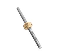 1 vite di comando in acciaio inossidabile T8x8mm con dado in ottone for stampanti 3D e macchine CNC - Controllo del movimento di precisione(300mm)