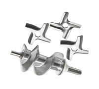 1 Vite For Tritacarne Da 115 Mm SS-989843 E 3 Lame, Compatibili Con Moulinex, HV2 ME20 HV3 HV4 DR7 ME4 ME51 HV8 Lame For Macinazione Facili Da Pulire