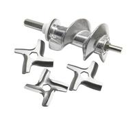 1 Vite For Tritacarne Da 115 Mm SS-989843 E 3 Lame, Compatibili Con Moulinex, HV2 ME20 HV3 HV4 DR7 ME4 ME51 HV8 Lame For Macinazione