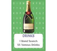 1 Word Search DRINKS: 1 Word Search DRINKS| Dive Into The World Of Tasty Drinks| 6x9 inches| 55 Famous Drinks| Informative & Fun| For Kids & Adults| Gift For Travel, Vacation, Holidays