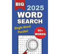 1-Word Word Search Puzzle Book: Easy to Read Print about People, Items, Places More | 6x9 Inches, 112 Pages, 50+ Puzzles ... Gift for Holidays or Vacations