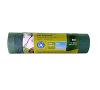 1 x 15 secolan mülleimerbeutel con Zugband 60 L Verde