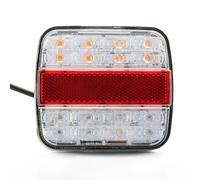 1 X 16 LED Luci Posteriori 12V/24V 4 Funzioni Fanalino Quadrato E9