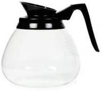1 X 1818ml Vetro Decanter C/W Manico Nero & Bocca (Decanter / Caffè Brocca/Vetro