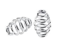 1 x 3 pollici di sedile in acciaio Molla roton Motociclette Modifica Molla a sedile solista Retro Base per attamento per motociclette galleggianti a vapore nera opaca. (Argento)
