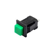 1 x 5 x 20 x 10,5 mm interruttore a pulsante quadrato in plastica, utilizzato for il bloccaggio automatico delle luci di modifica dell'auto 250 V 1 A(Green,OFF-(ON)_5PCS_1A 250V)