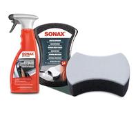 1 X 500 ML Sonax coupé-cabriolet Pulitore Detergente per capote + Sonax Multi spugna spugna