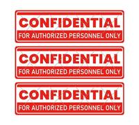 1 x 500 pezzi Top Secret Confidential Stickers File Handling Istruzioni Etichette - Sigilli riservati rossi per buste, file, posta, inviti, feste