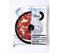 1 x 80 g Prosciutto Crudo Iberico Pata Negra Confezionato Sottovuoto - Prosciutto Spagnolo Ottenuto da Maiali di Razza Iberica al 50% - Jamón Ibérico Affettato a Mano da un Maestro