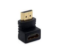 1 x 90 Degree Right Angle HDMI Adapters Gold Plated Connectors Male to Female Sockets Supports 4K UHD 3d Resolutions for HDTV LCD TFT Monitors (Set of 1) (90 Degree (3d) Quality the Dragon Trading