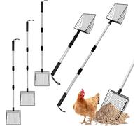 1 x accessori per pollaio paletta per cacca pala per la pulizia setaccio separazione escrementi e sabbia pala di pollo