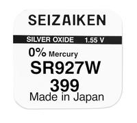 1 x Batteria per orologio all'ossido d'argento Seizaiken Seiko 399 SR927W 1,55 V