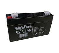 1 x BATTERIA RICARICABILE AL PIOMBO 6V 1,3 Ah
